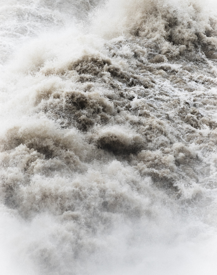 Gros plan sur la cascade de Shawinigan