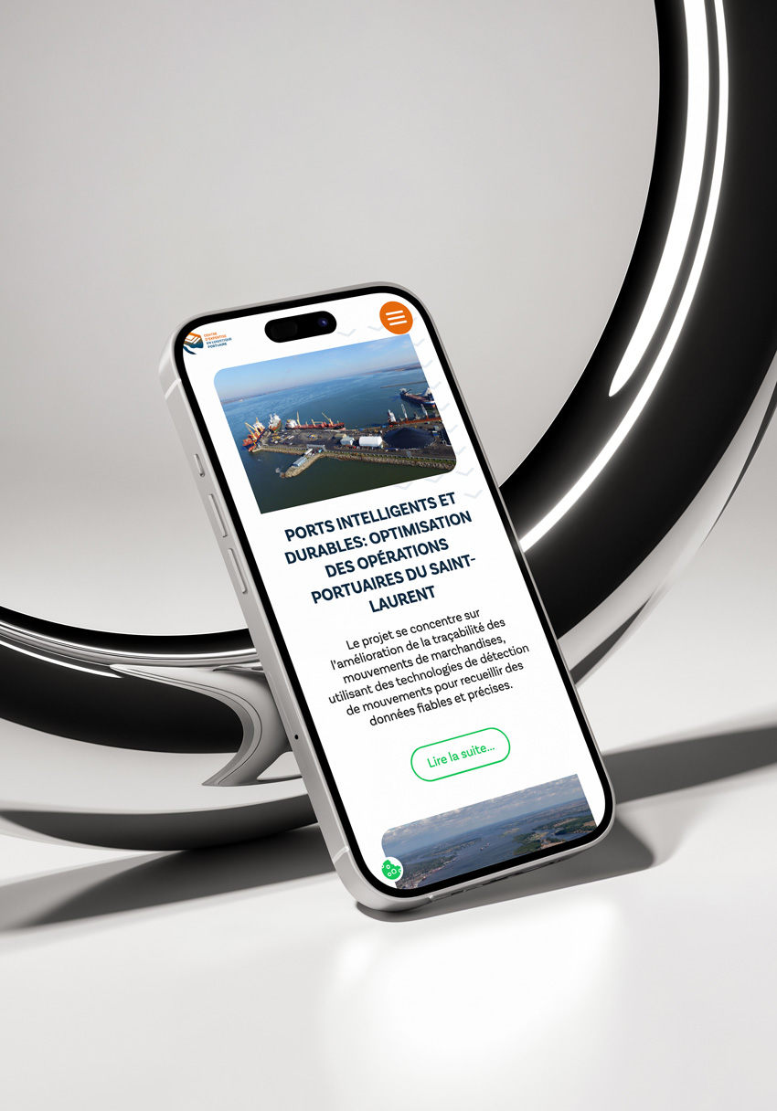 Site web Centre XLP sur mobile
